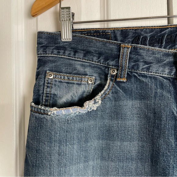 Rare Vintage Cremieux Jeans Men’s 32x32 Blue Denim Relaxed Baggy Whiskering - Picture 3 of 16